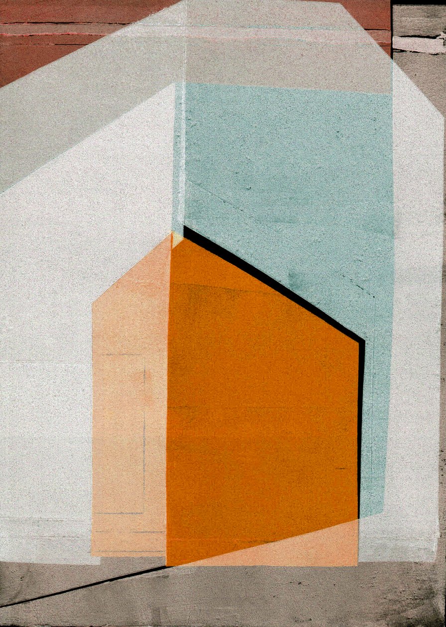 Snett vänster V, 2020, digital av Stephen Dow