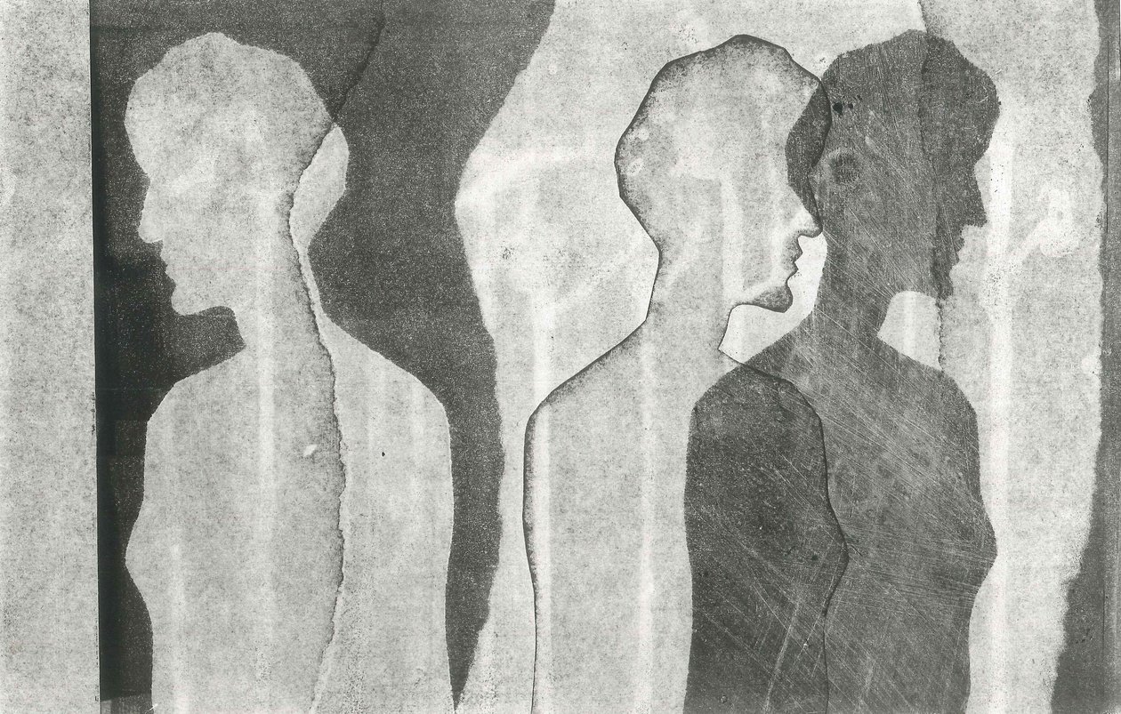 Tears I Bled VIII, 2016 (monoprint på papper) av Stephen Dow