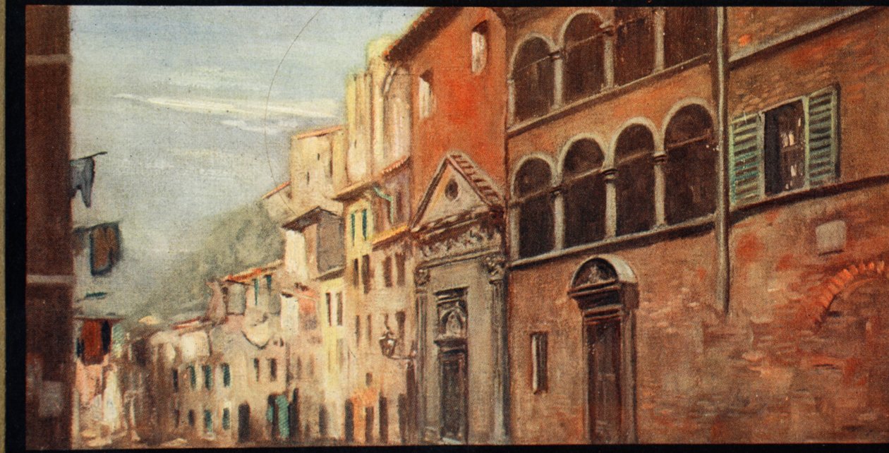 House of Saint Catherine, Sienna, illustration från 