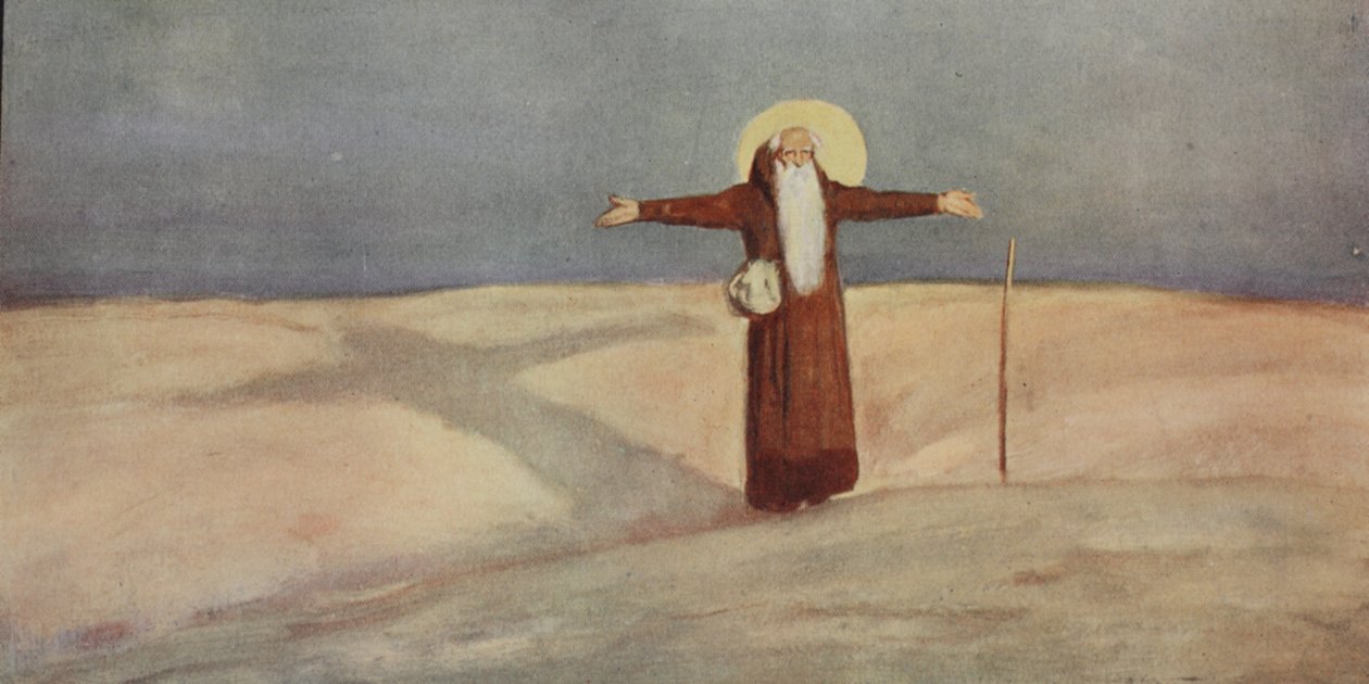 St Anthony in the Desert, illustration från 