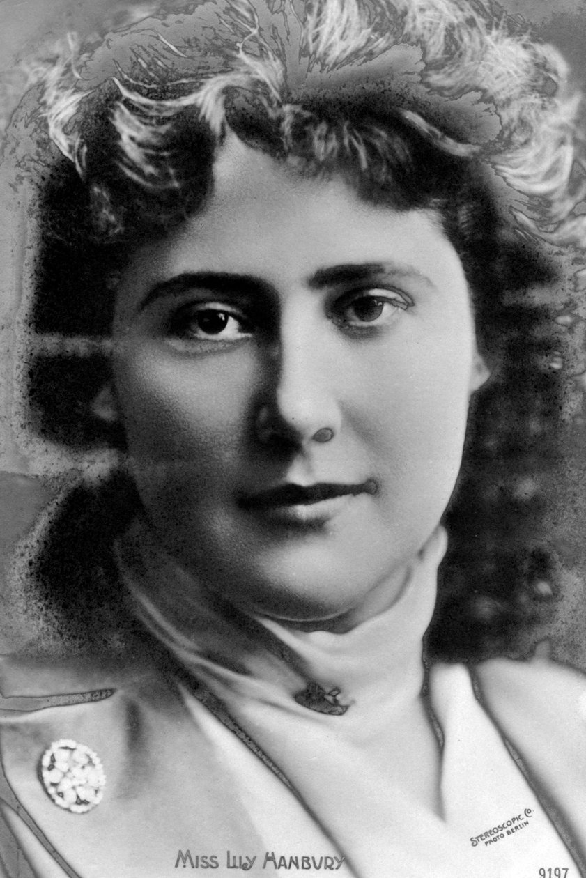 Lily Hanbury 1874-1908, engelsk skådespelerska, tidigt 1900-tal. av Stereoscopic Company