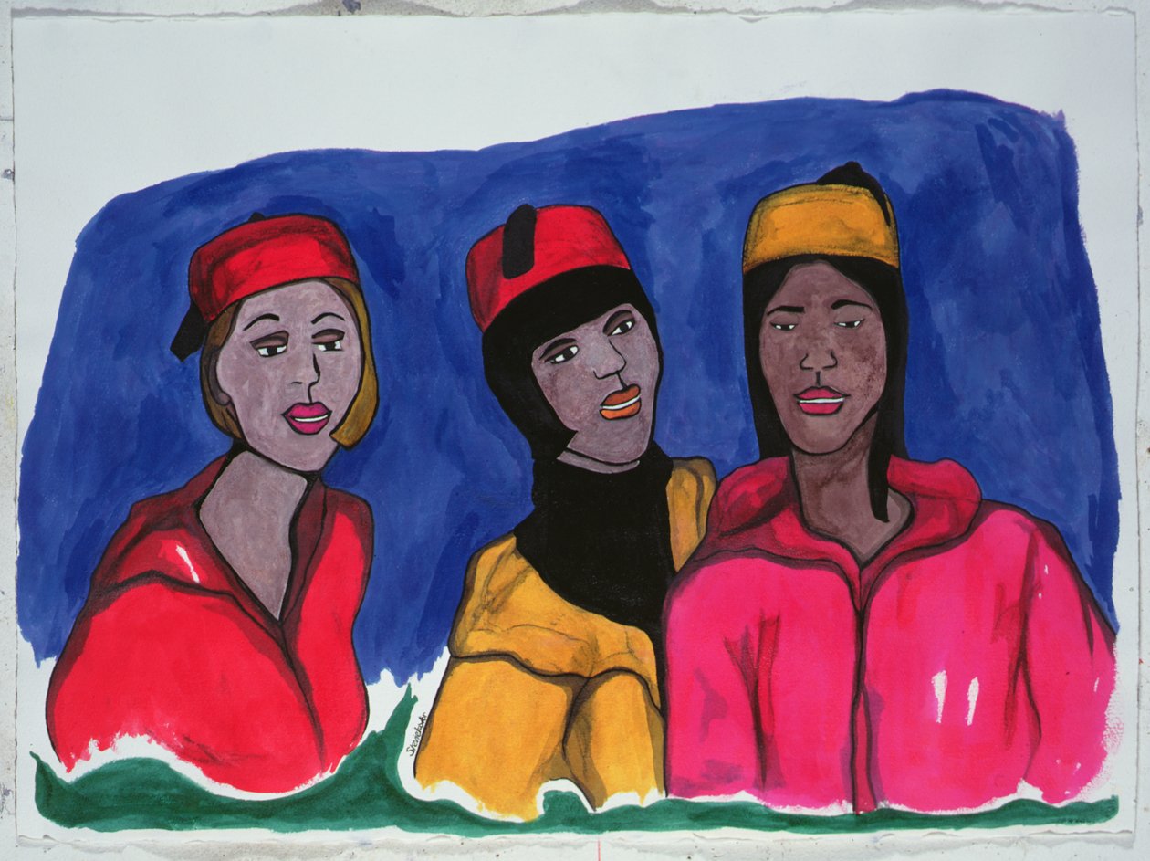 Just Smile and Conform, 2000 (bläck och indiskt bläck i papper) av Stevie Taylor
