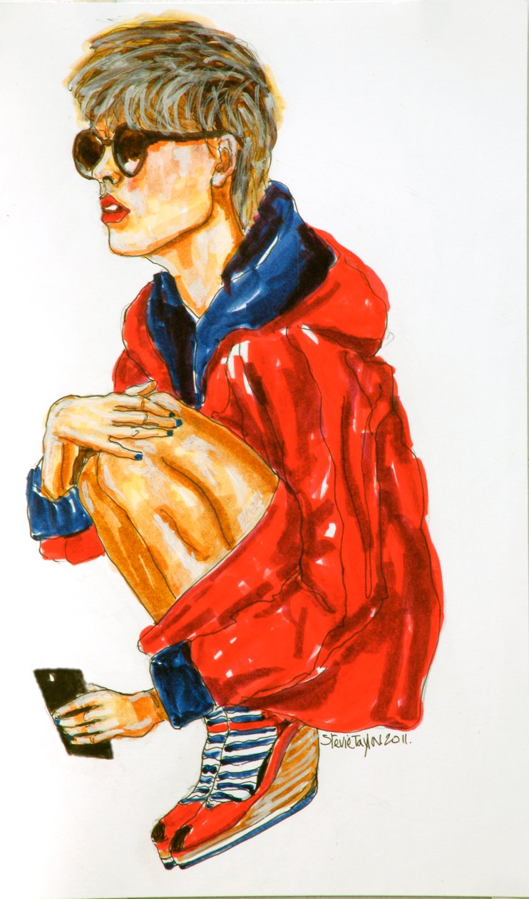 Smaller Now, 2011 (penna, penna och bläck på papper) av Stevie Taylor