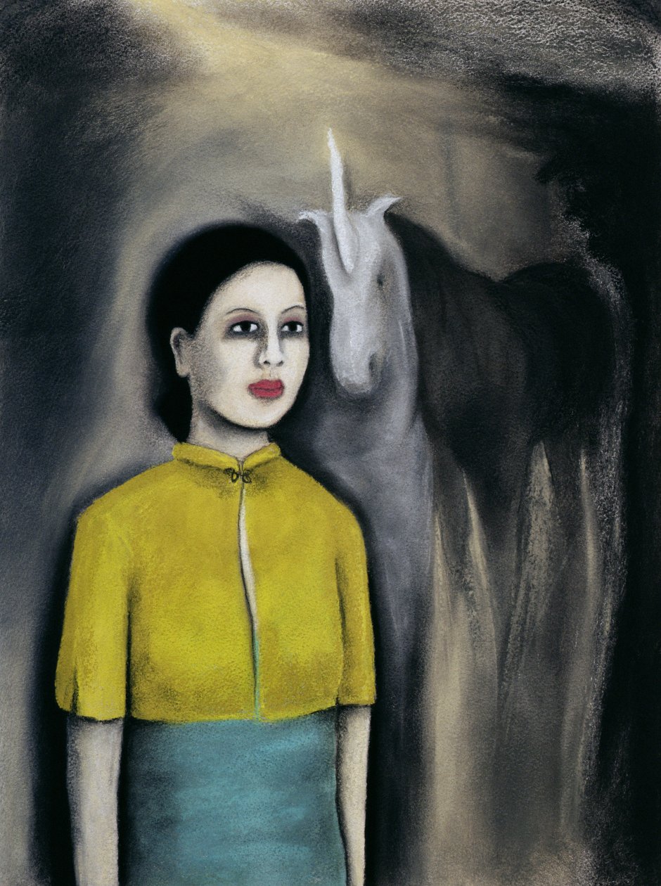 The Spell, 2000 (pastell och kol på papper) av Stevie Taylor
