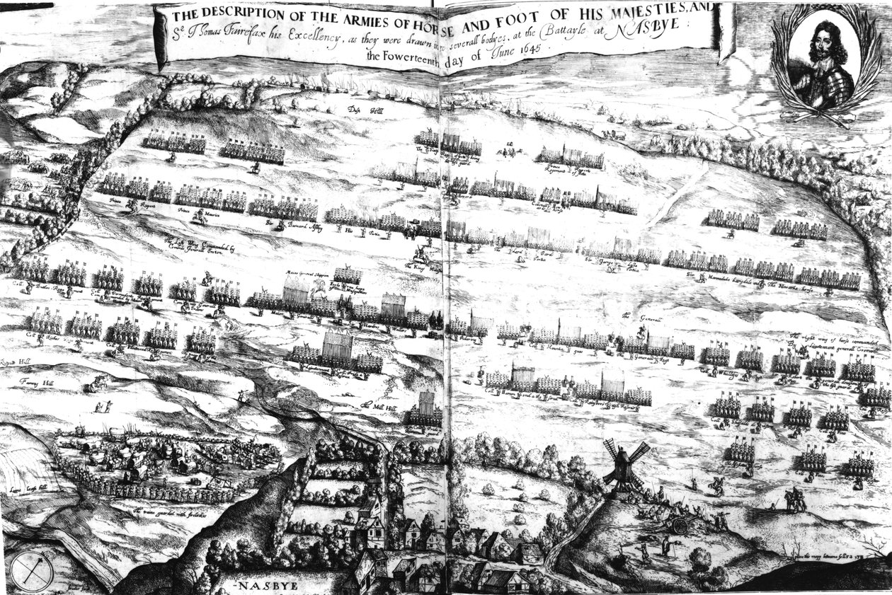 Beskrivningen av arméerna av hästar och fot av hans majestäter vid slaget vid Naseby, 14 juni 1645, publicerad först i 