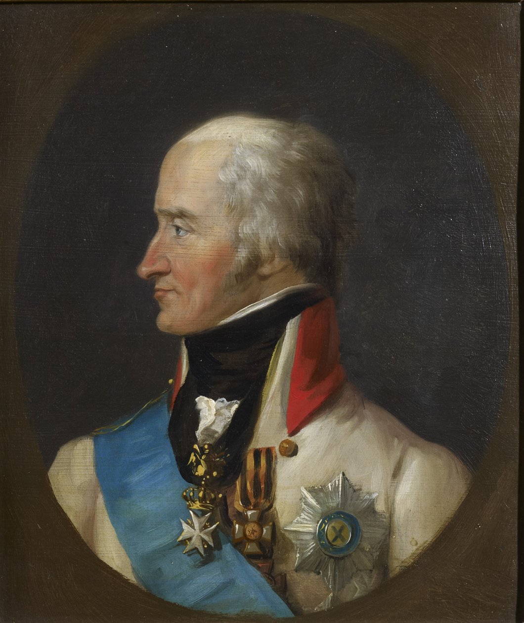 Porträtt av greve Levin Leonty August Theophil von Bennigsen 1745-1826, ca. 1810 av Stroely