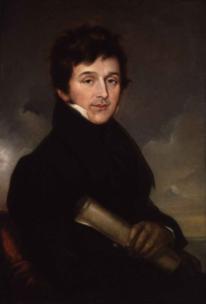 Porträtt av kompositören Charles Edward Horn 1786-1849, ca 1825 av Stroely