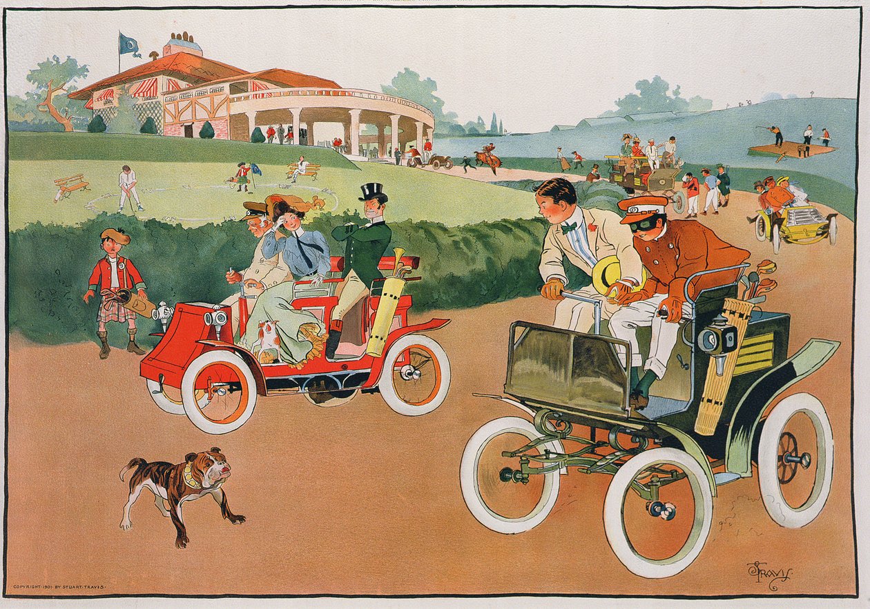 The Race from the Links, utgiven av Max Williams, tryckt av R.A. Welcke, New York av Stuart Travis