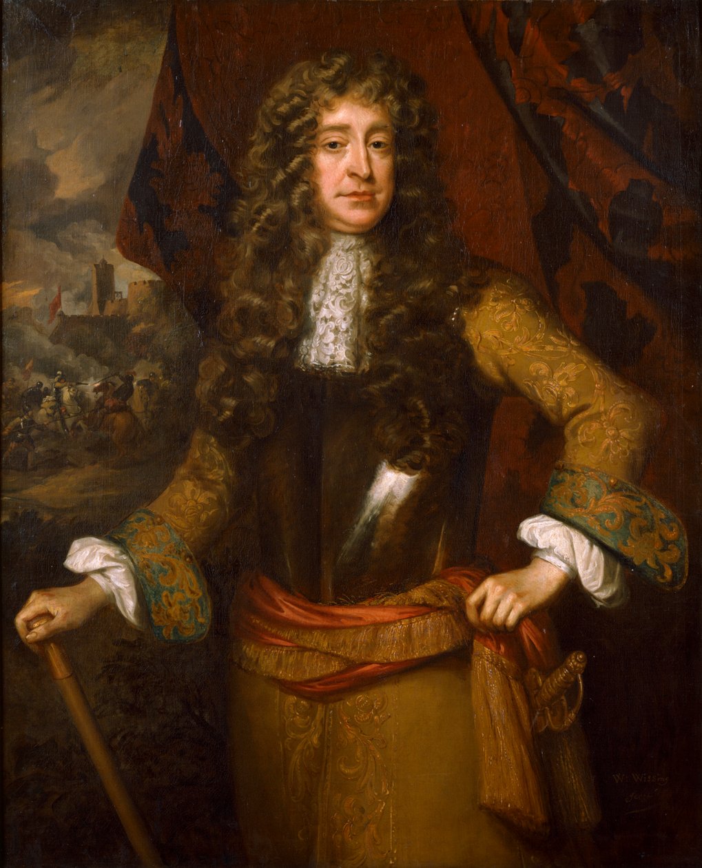 Porträtt av en okänd man som heter William III, sent 1600-tal av Studio of William Wissing