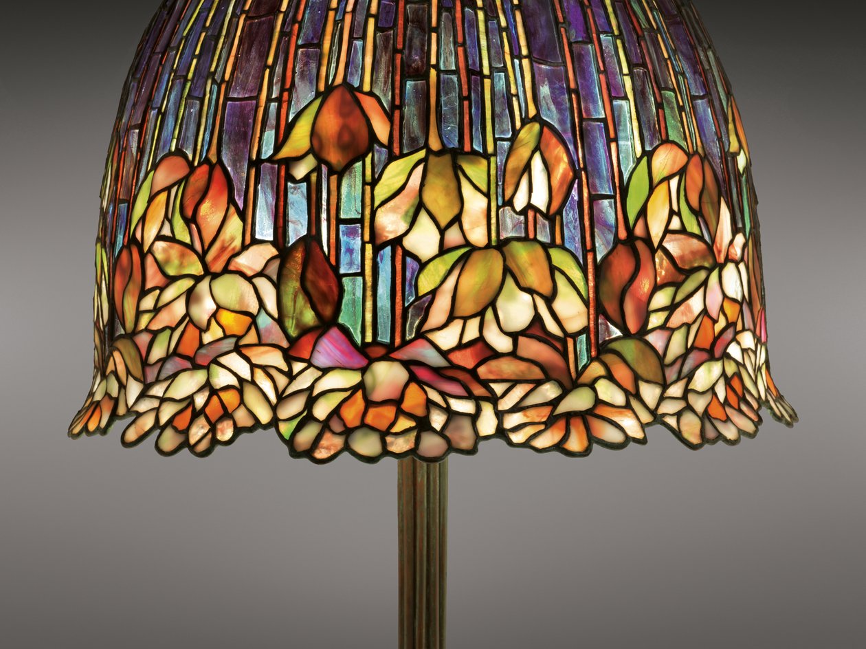 En bordslampa 