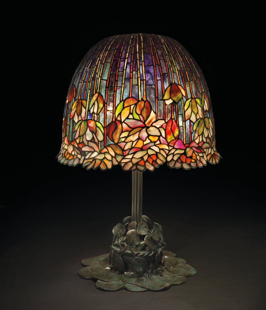 En bordslampa 