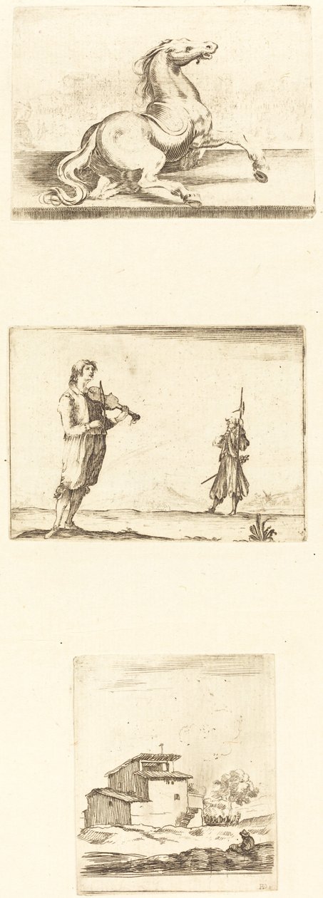 Etsningsark av Style of Jacques Callot