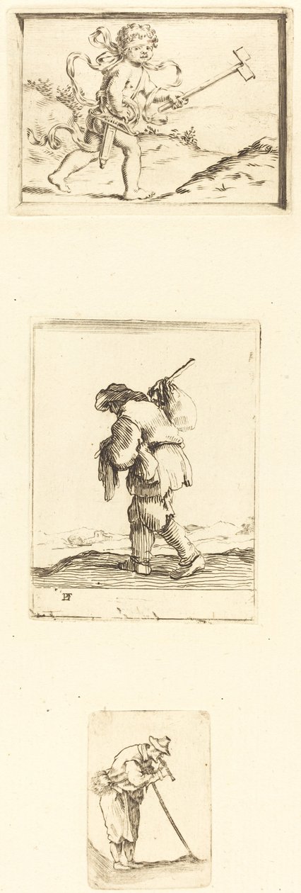 Etsningsark av Style of Jacques Callot