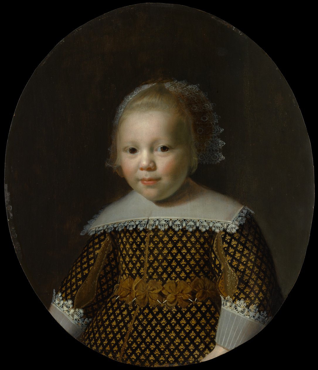 Porträtt av en ung pojke. av Style of Paulus Moreelse