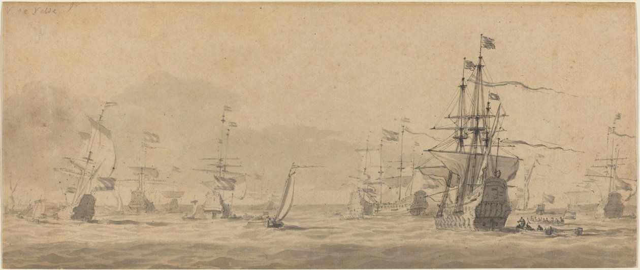 Marin av Style of Willem van de Velde the Younger