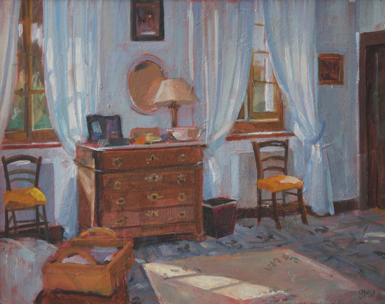 Franskt sovrum, 2005 av Sue Wales