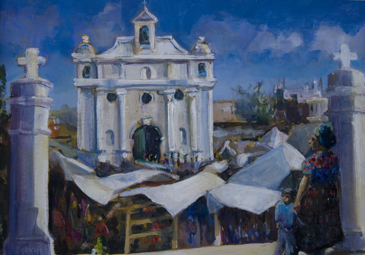 Marknadsdag Guatemala, 2011, av Sue Wales