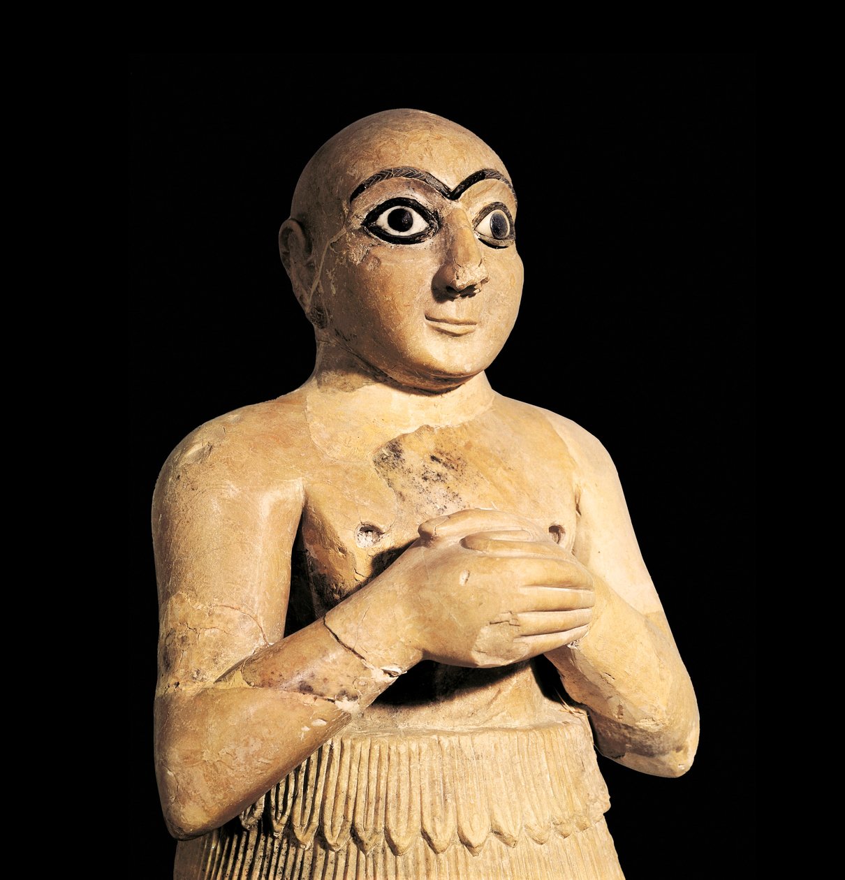 Selim, bror till kungen av Mari i Syrien, 3:e årtusendet f.Kr. (skulptur) av Sumerian Sumerian