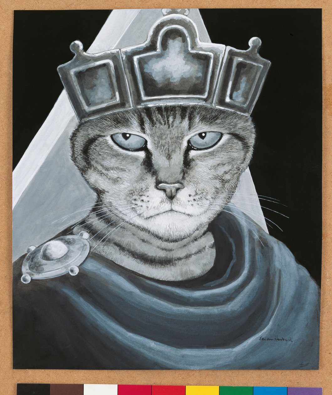 Illustration från Cats Galore! Ett kompendium över kultiverade katter (pub. 2015) av Susan Herbert