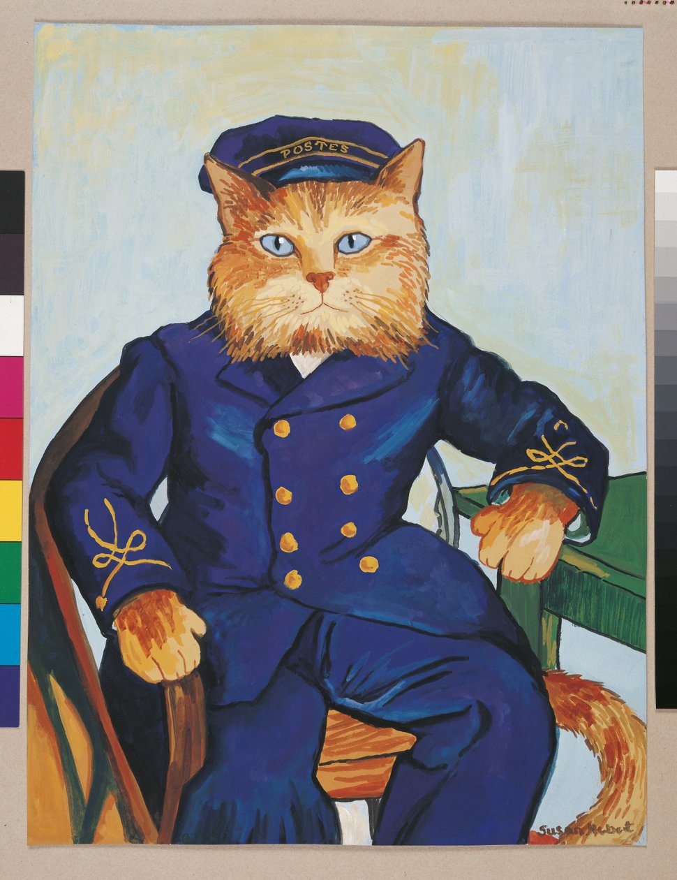 Illustration från Cats Galore! Ett kompendium över kultiverade katter (pub. 2015) av Susan Herbert