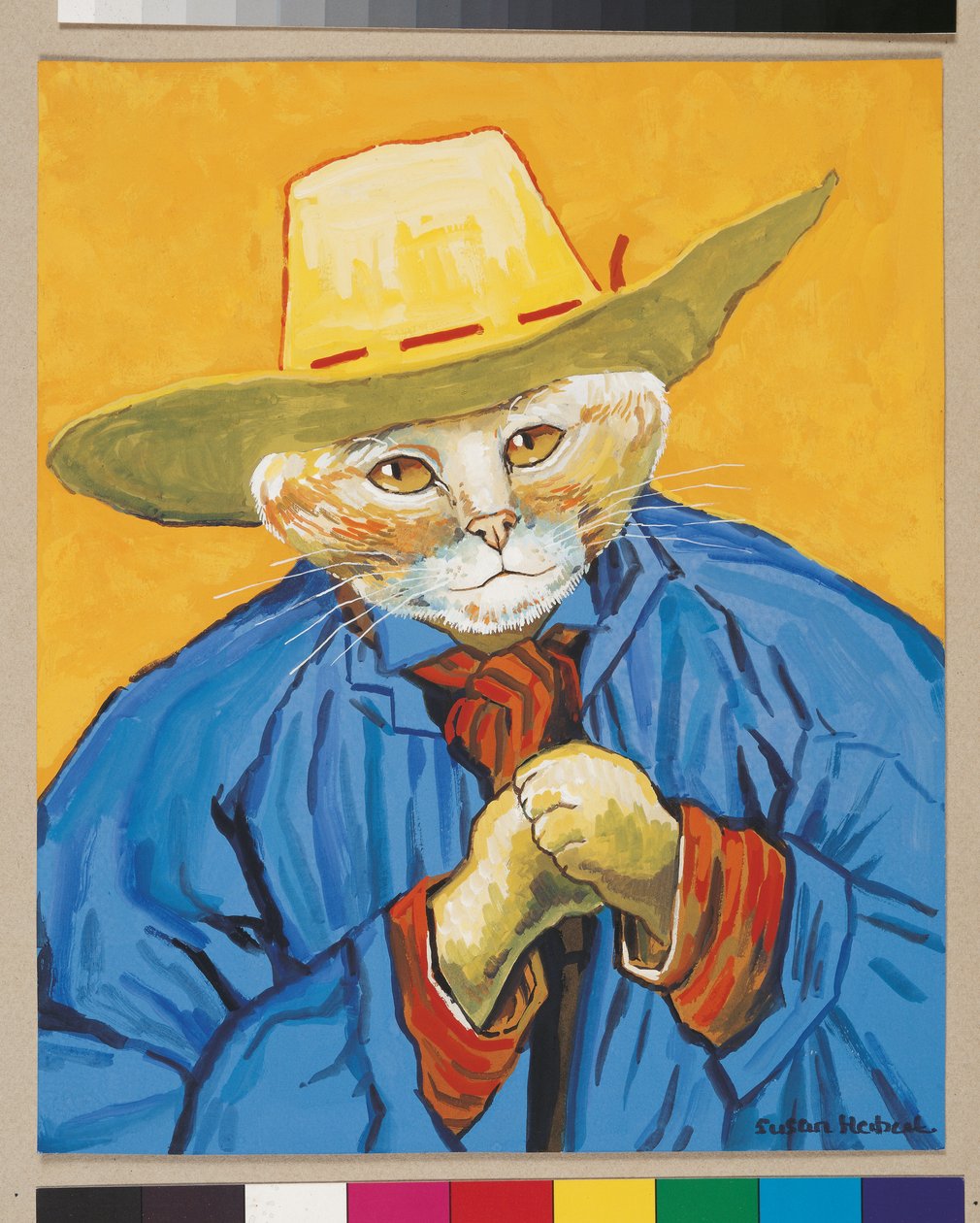 Illustration från Cats Galore! Ett kompendium över kultiverade katter (pub. 2015) av Susan Herbert