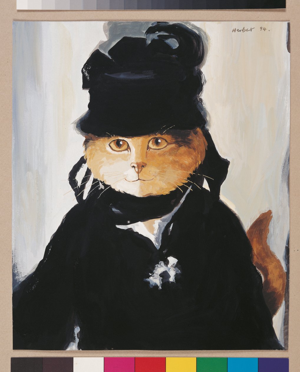 Illustration från Cats Galore! Ett kompendium över kultiverade katter (pub. 2015) av Susan Herbert