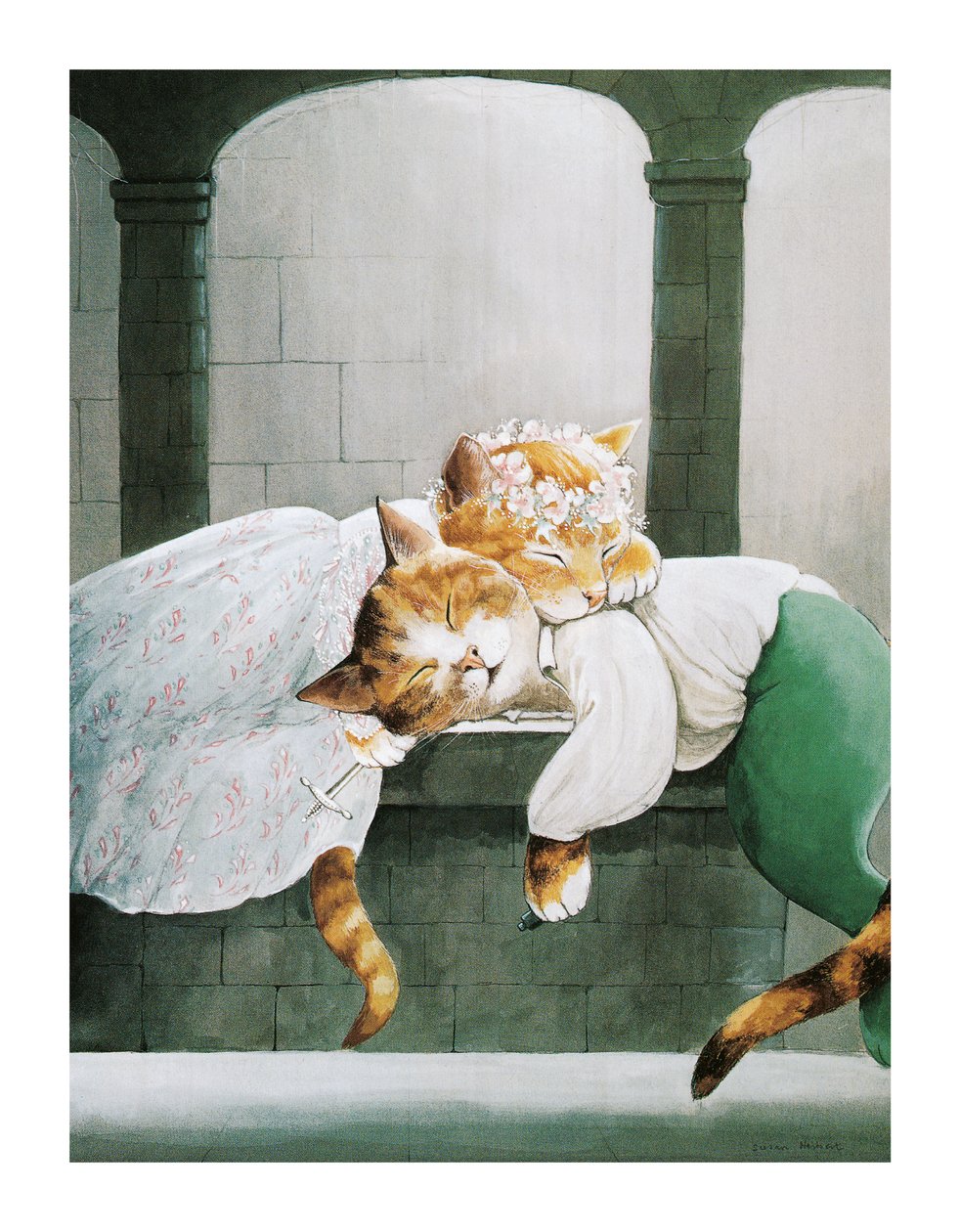Illustration från Shakespeare Cats: Poster Book (publicerad 2016) av Susan Herbert