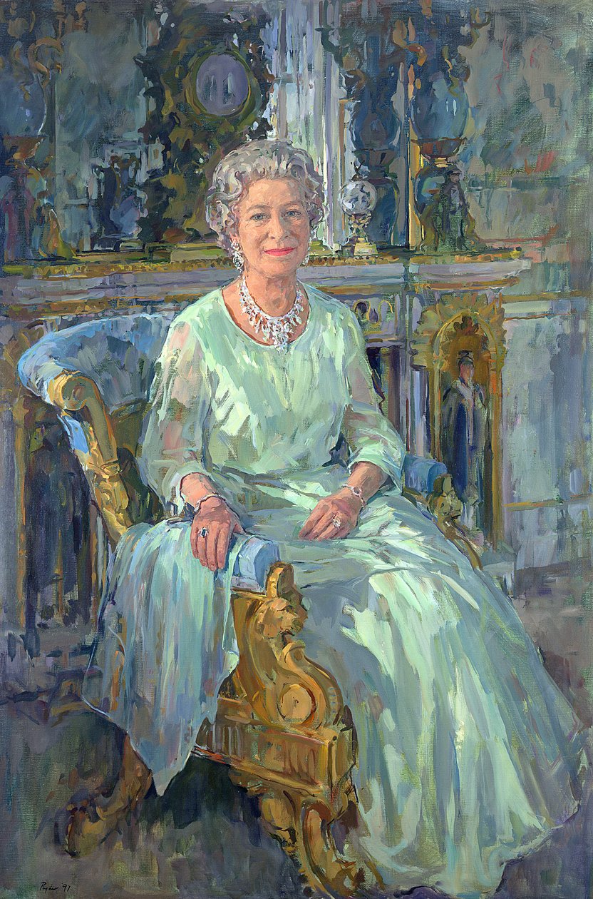 Hennes Majestät Drottningen, 1996 av Susan Ryder