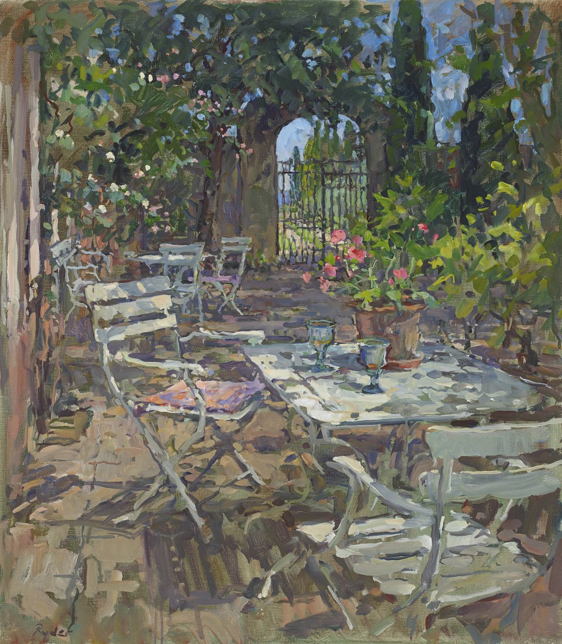 Terrass, Mas de la Rose av Susan Ryder