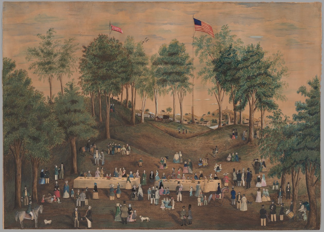 Picknick mot slaveriet vid Weymouth Landing, Massachusetts av Susan Torrey Merritt