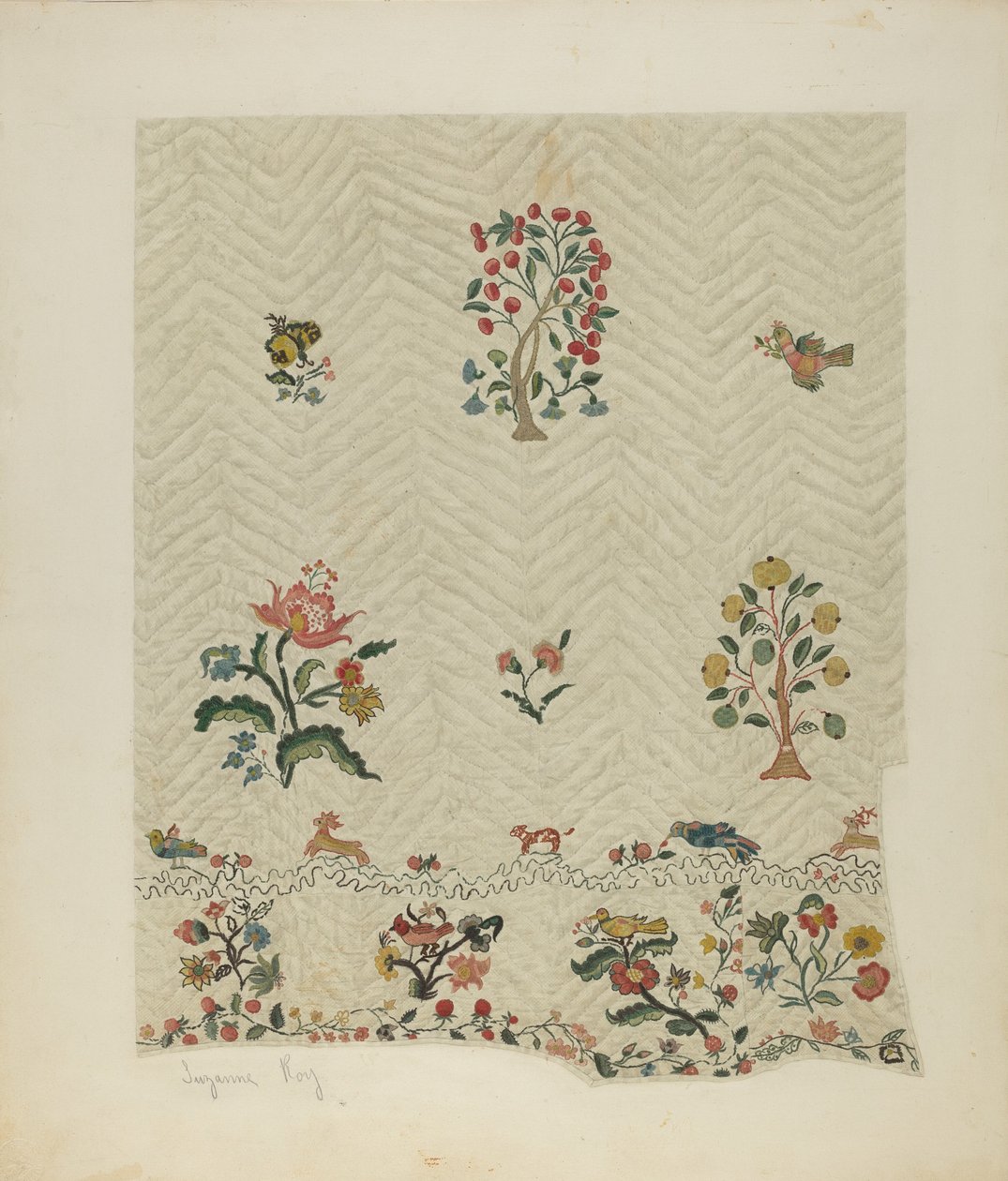 Överkast, ca. 1941. av Suzanne Roy