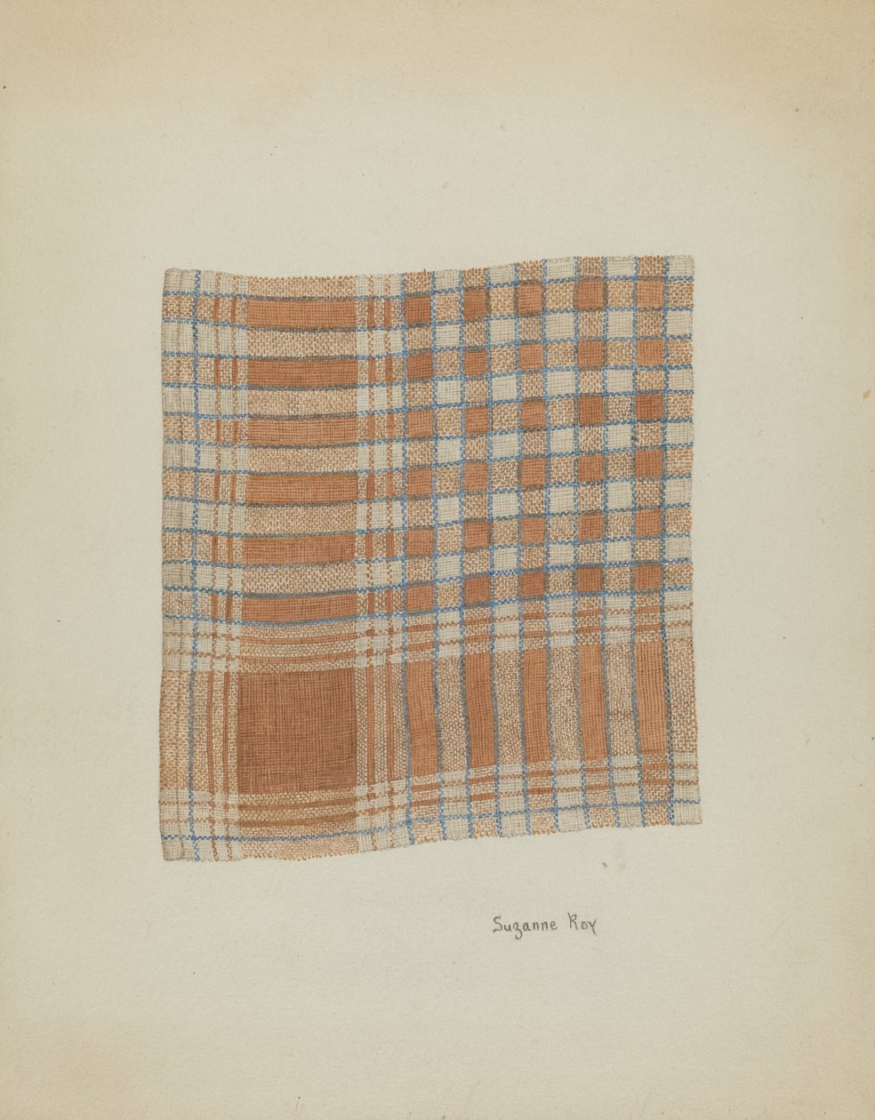 Vävd servett, ca. 1937. av Suzanne Roy
