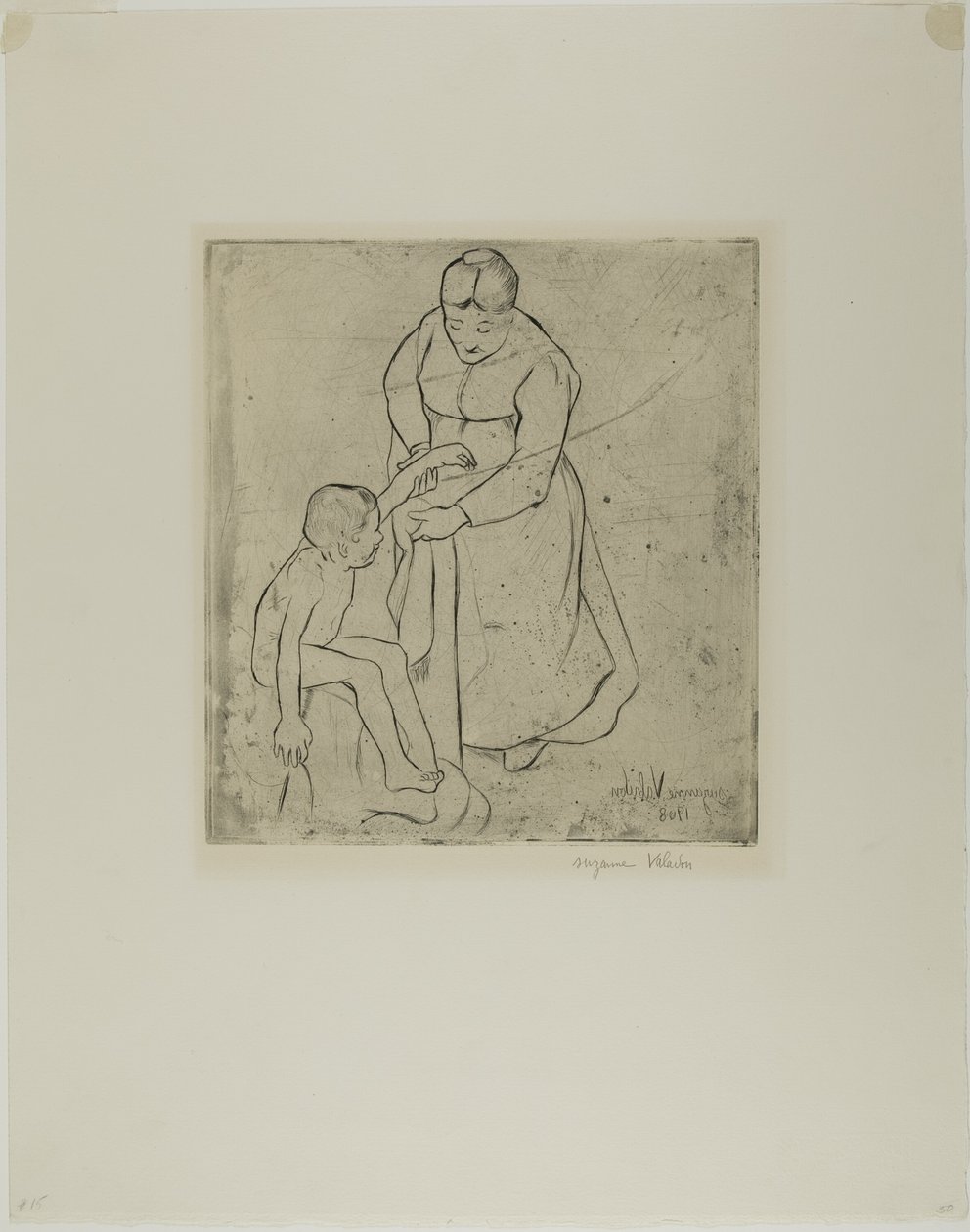 Mormor och barn av Suzanne Valadon