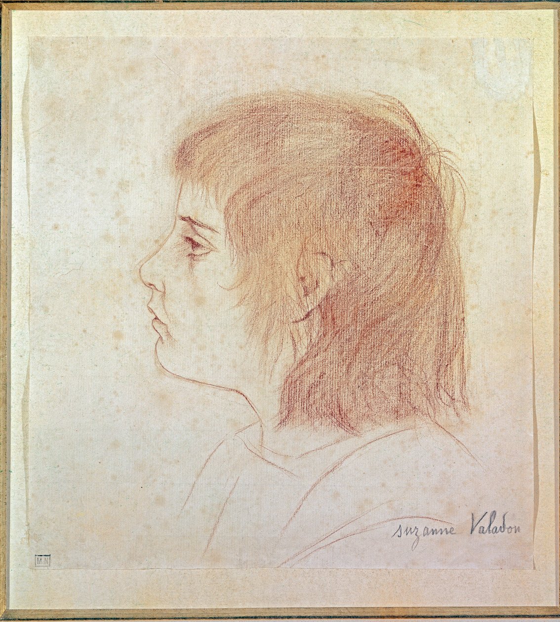 Porträtt av målaren Maurice Utrillo som barn av Suzanne Valadon