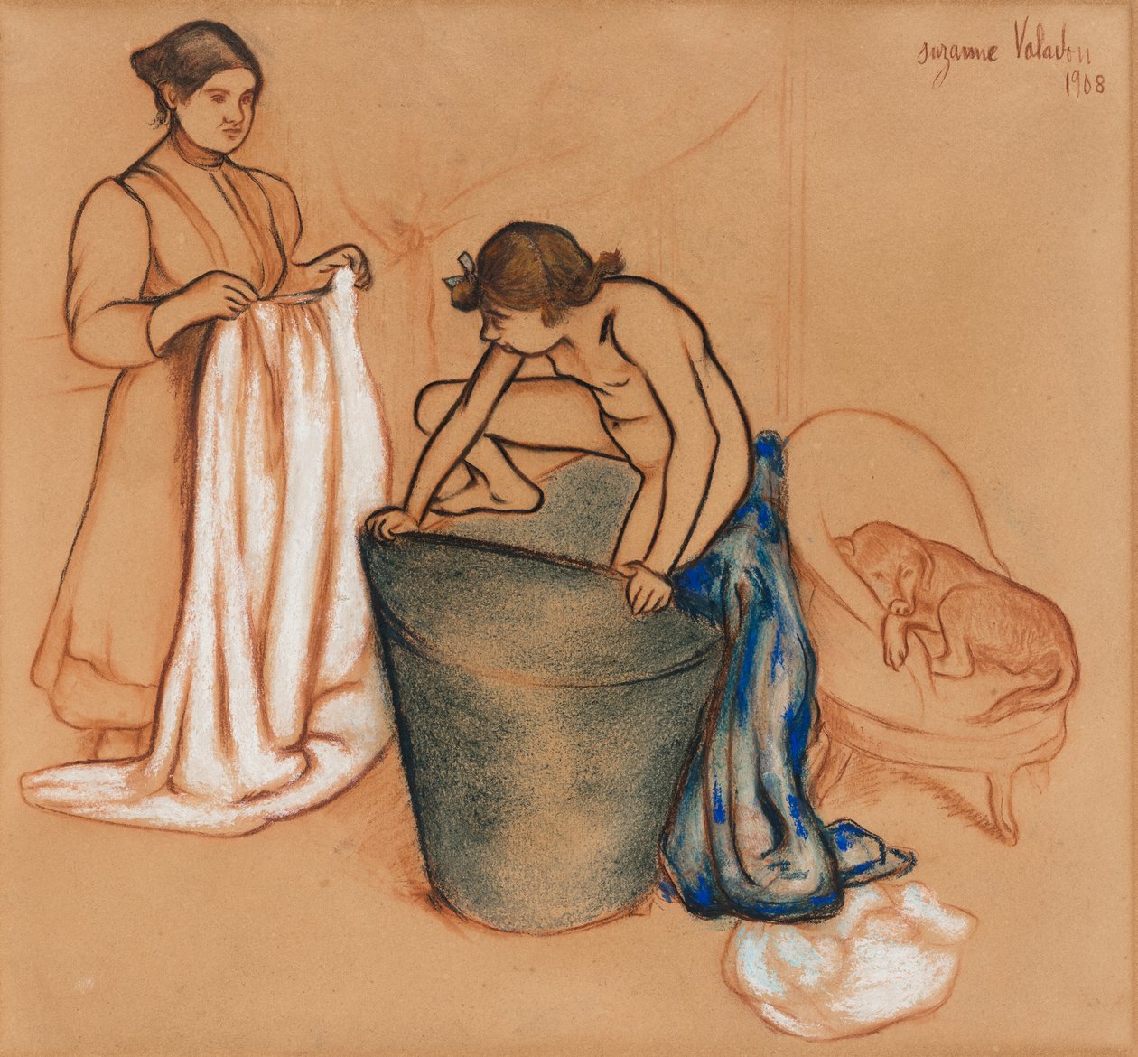Badkaret av Suzanne Valadon
