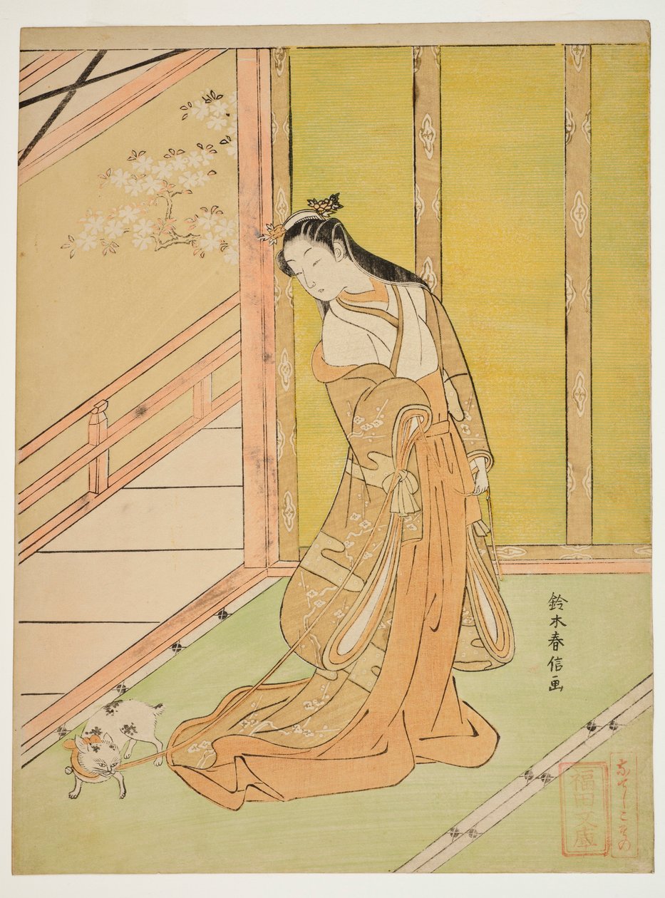 Prinsessan Sannomiya av Suzuki Harunobu