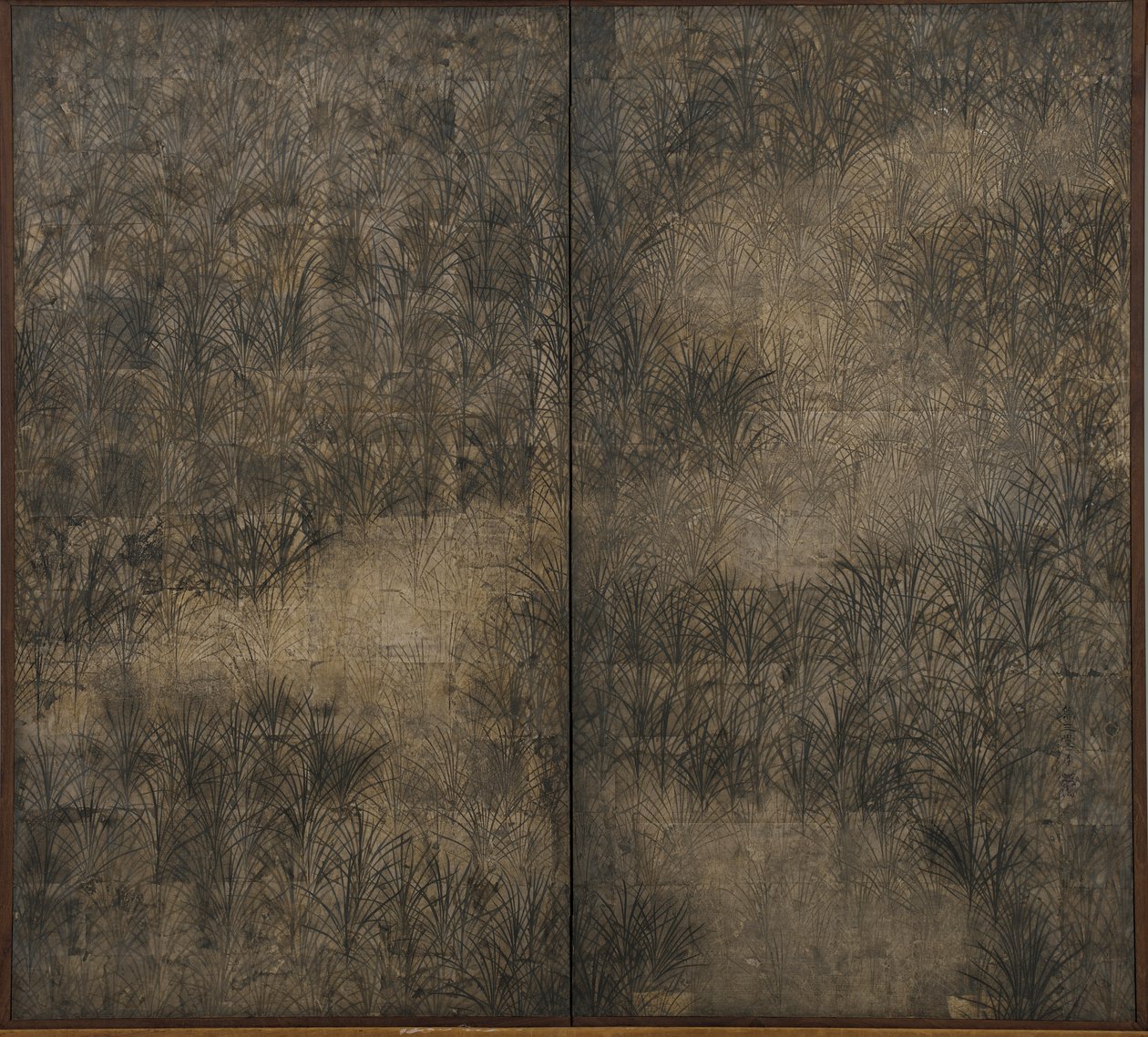 Höstgräs, Edo-period (bläck och färg på papper) av Suzuki Kiitsu