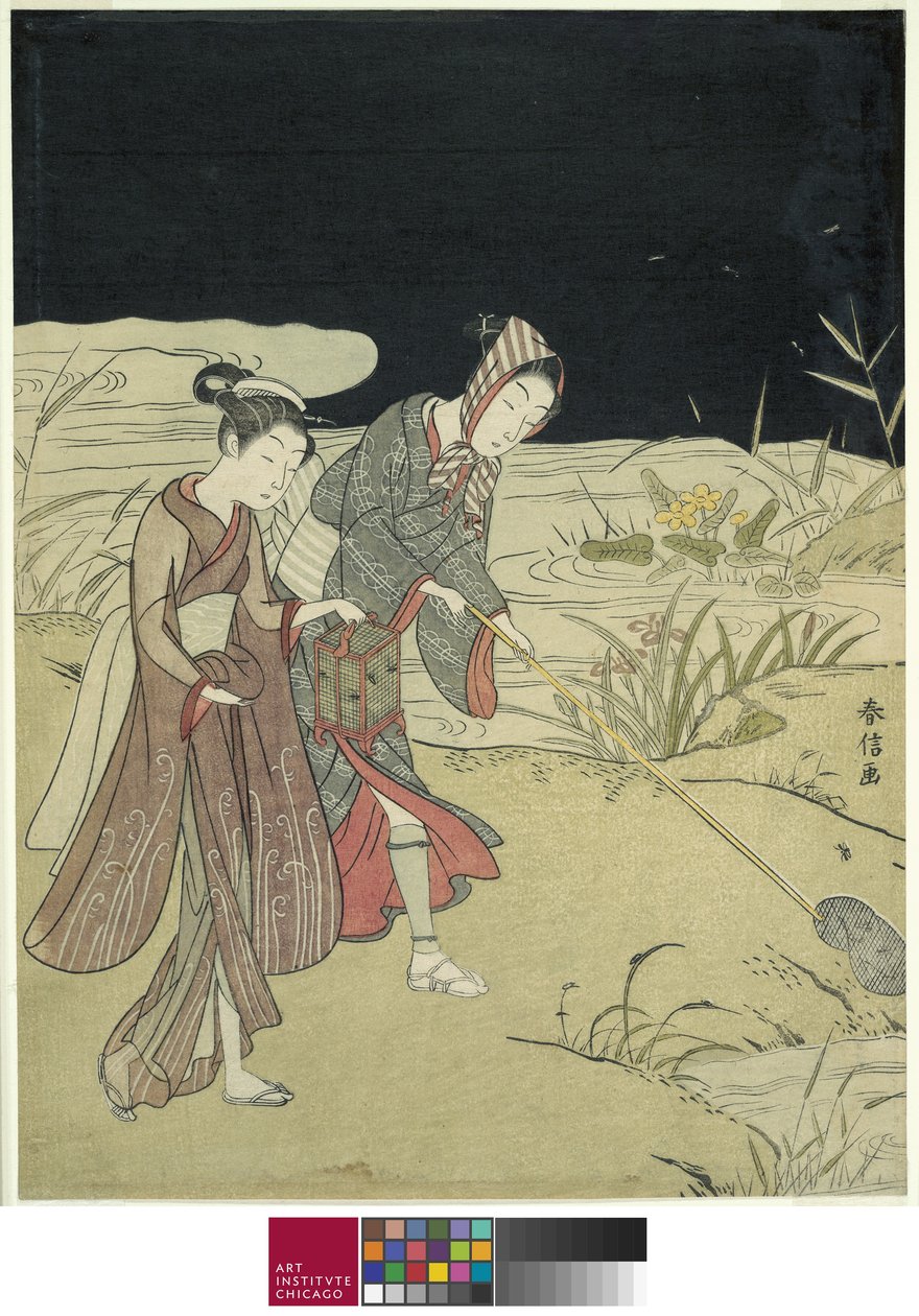 Att fånga eldflugor, ca 1767-68 av Suzuki Harunobu