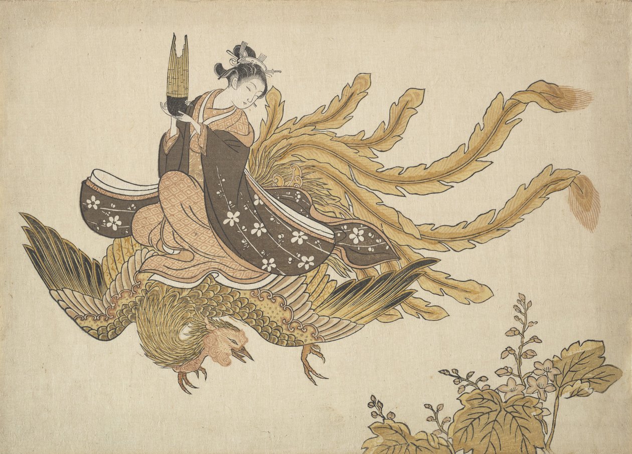 Förklädd odödlig, ca. 1766, ca. 1766. av Suzuki Harunobu