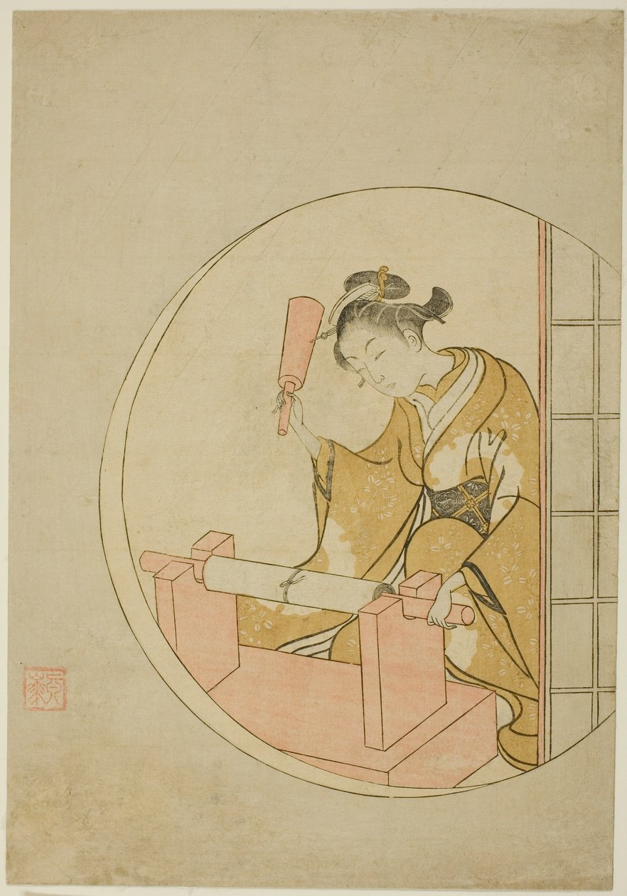 Full tyg av Suzuki Harunobu