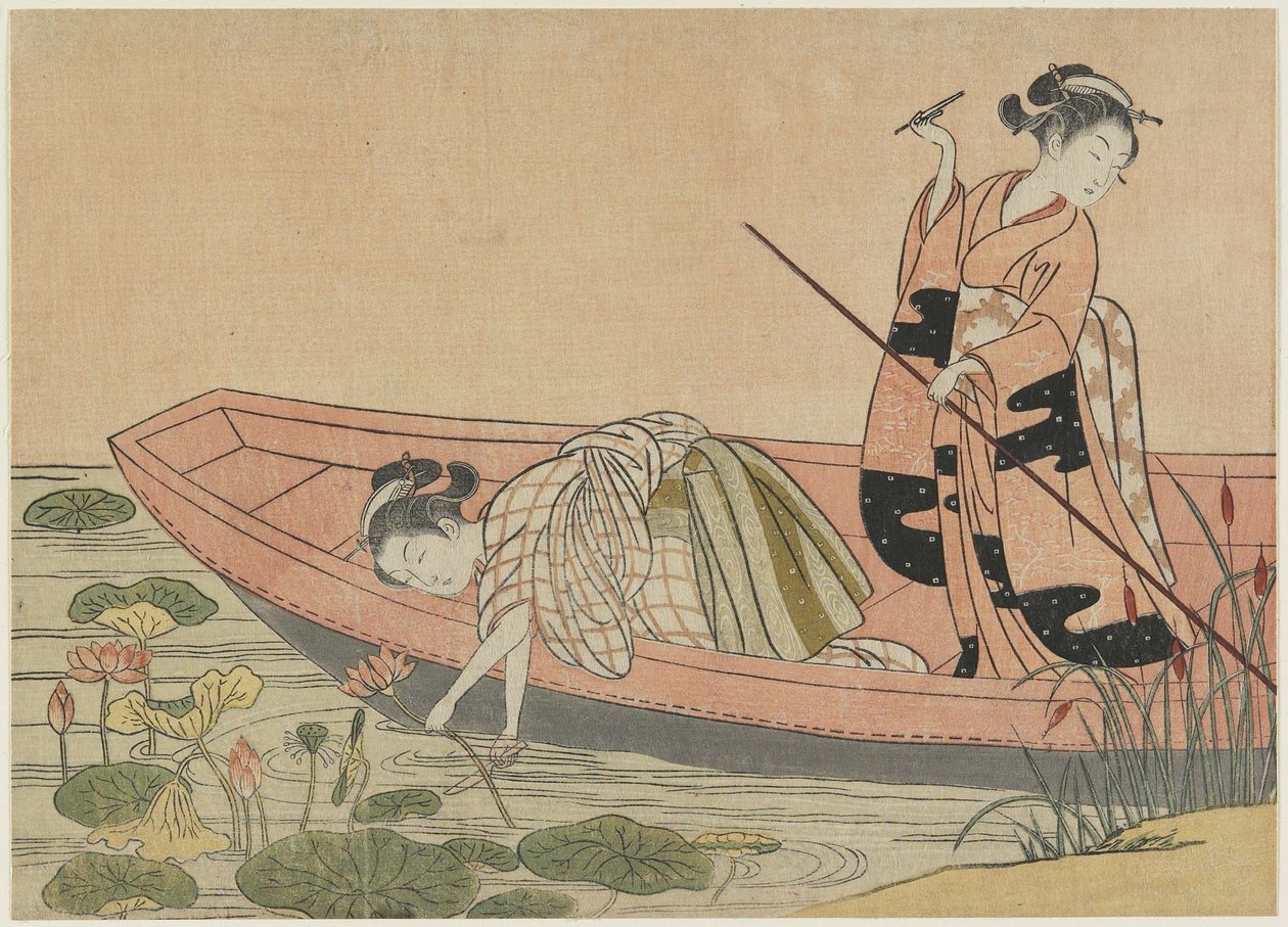 Mitate of Zhou Maoshu, efter 1765 (träblock i färg) av Suzuki Harunobu