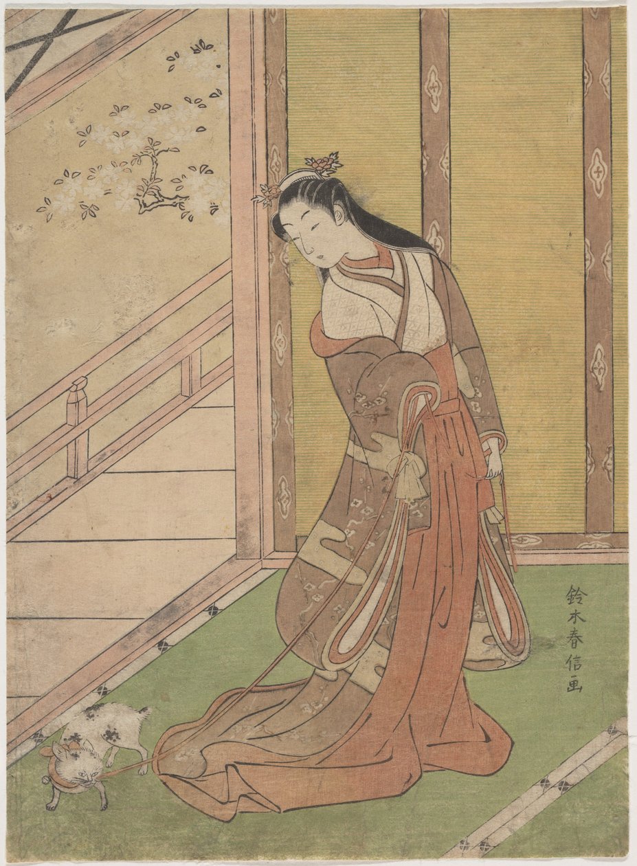 Onna San no Miya (den tredje prinsessan) av Suzuki Harunobu
