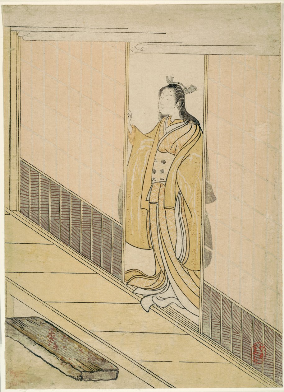Parodi på Kawachi-goe från "Tales of Ise" av Suzuki Harunobu