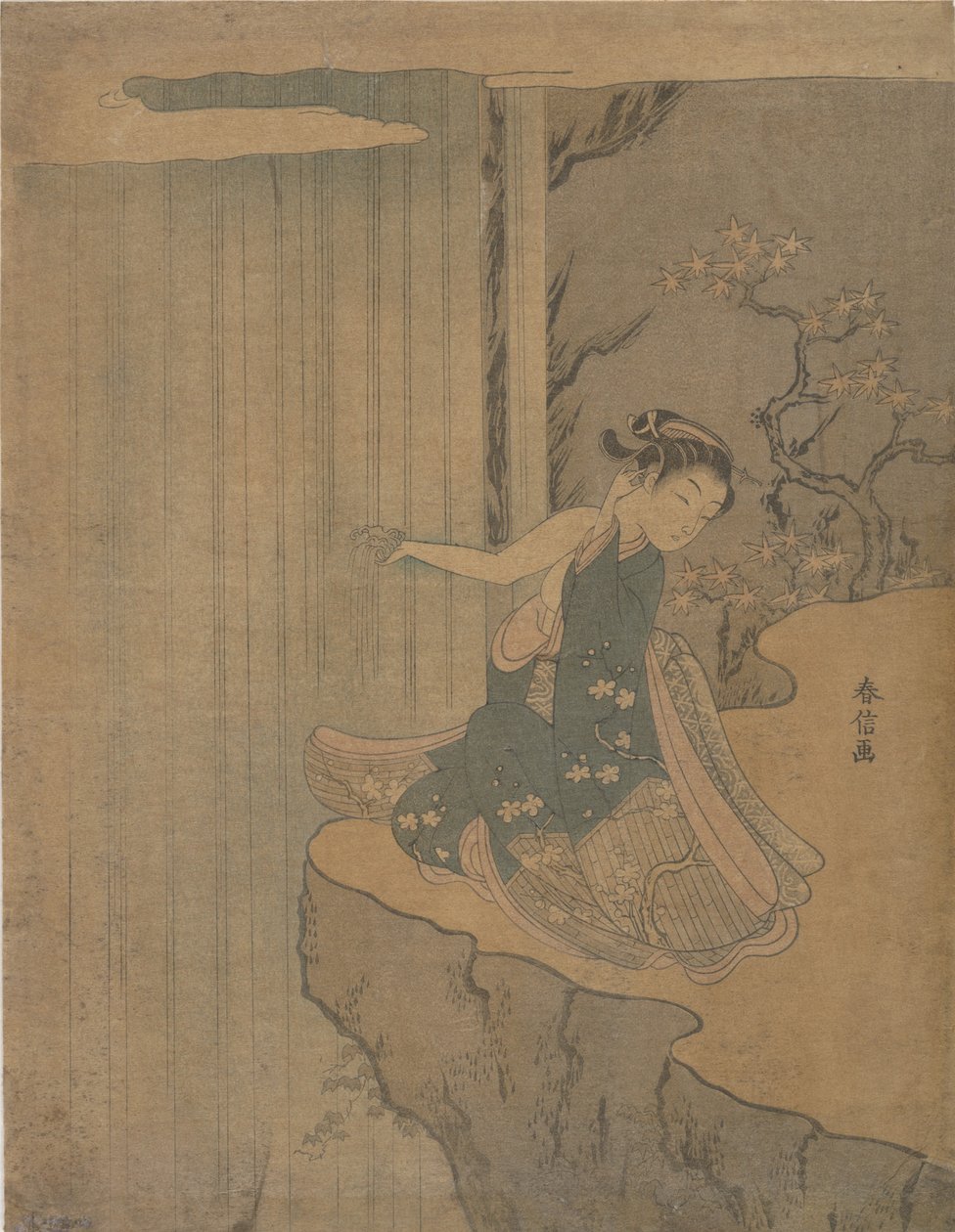 Parodi på legenden om Kyoyu och Sofu, 1764-72., 1764-72. av Suzuki Harunobu