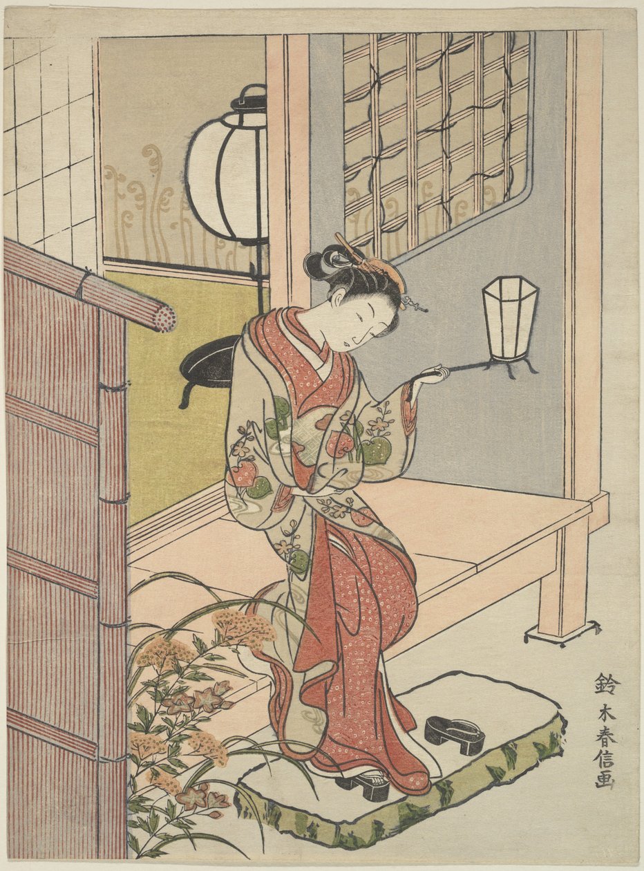 Tryck av Suzuki Harunobu