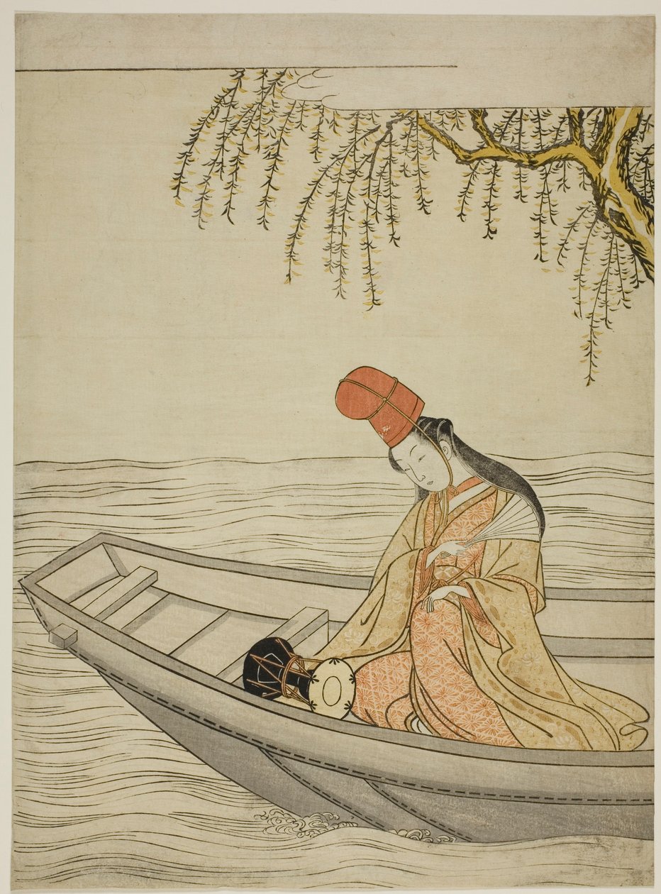 Hakubyo Dancer Member Asazuma Boa t av Suzuki Harunobu