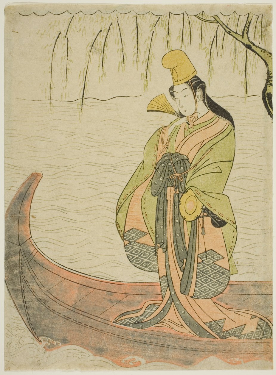 Hakubyo dansarens slut jin g medlem asazuma boa av Suzuki Harunobu