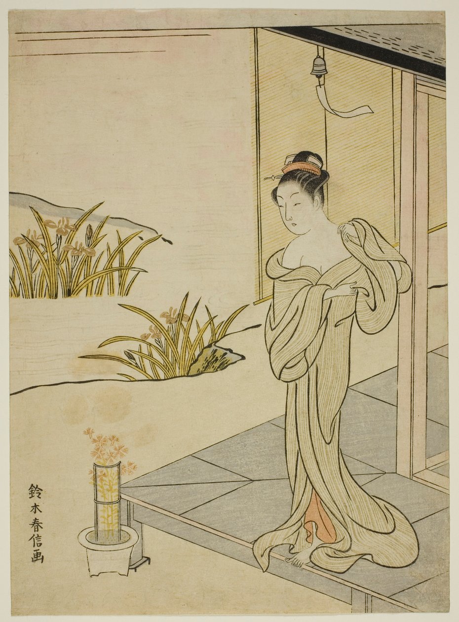 Sommar, från serien "Nya versioner av Flowers of the Four Seasons (Shinpan furyu shiki no hana)" av Suzuki Harunobu