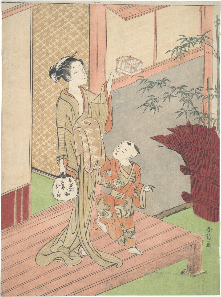 De burgräshoppor av Suzuki Harunobu