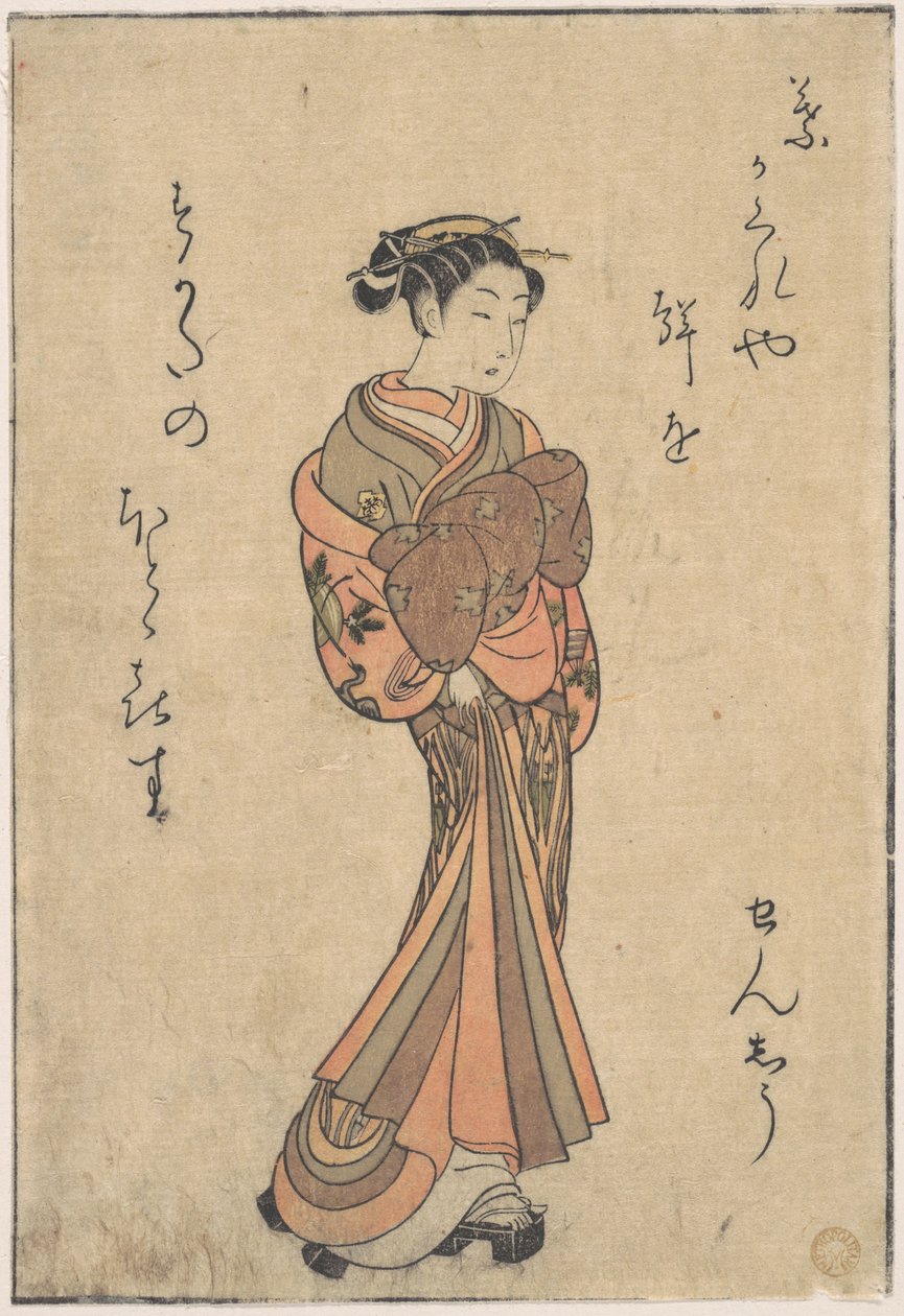 Kurtisanerna, ur serien ”Seiro Bijin Awase Carver och Shigoro” (sic.) av Suzuki Harunobu